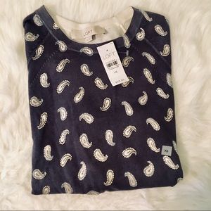 Loft paisley crewneck sweater Business Casual
